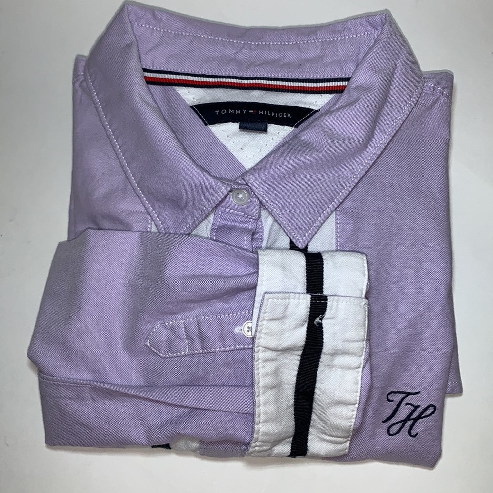 Tommy Hildiger monogrammed button down - size L